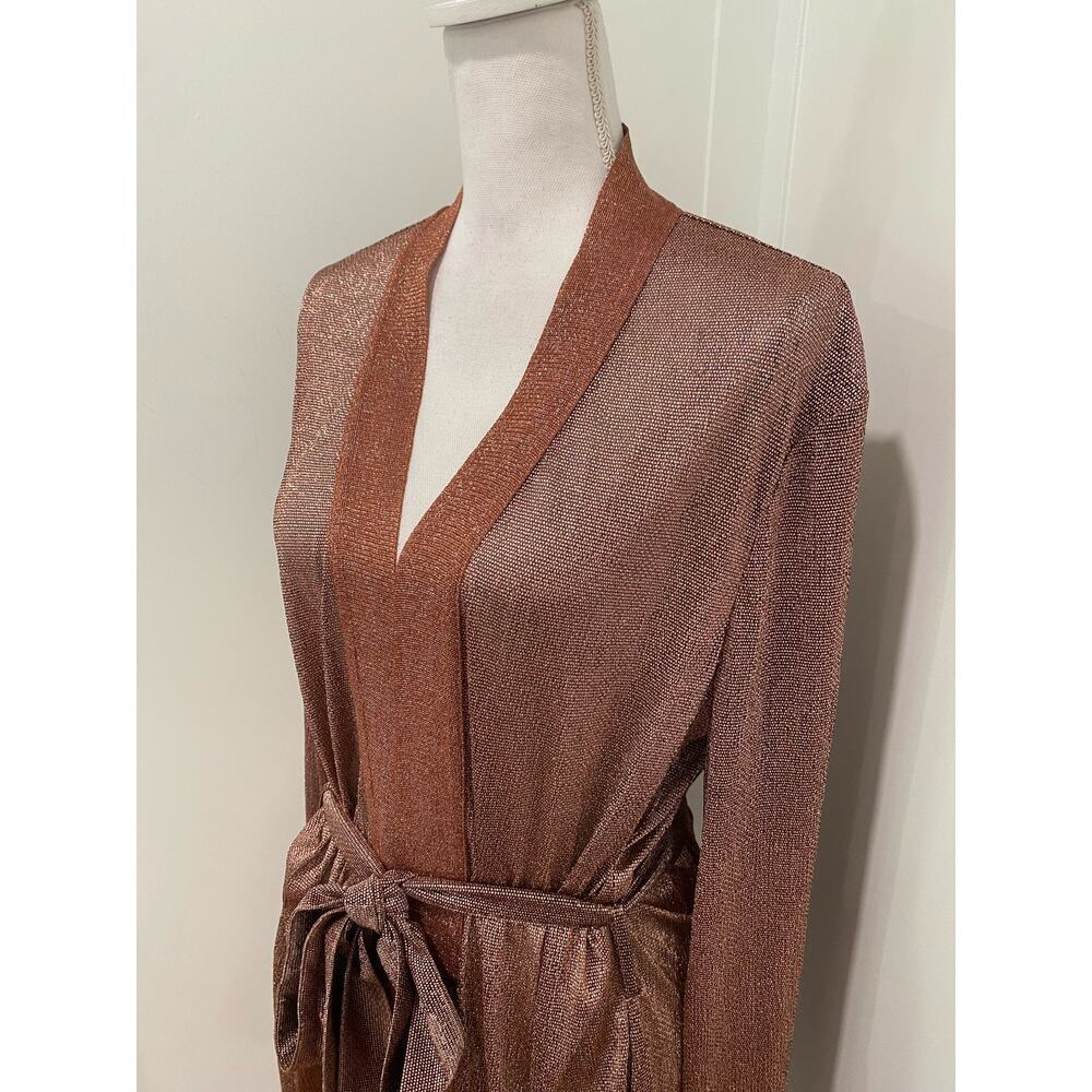 Jonathan Simkhai NWT Cover-Up in Copper Metallic - Picture 2 of 9
